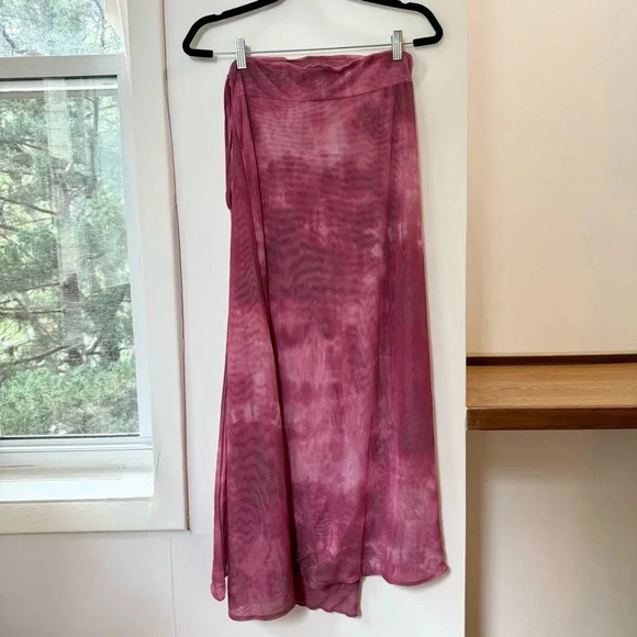 NWT Free People Supernova Set Two Piece Skirt Crop Top Long Sleeve Pink - Picture 8 of 15